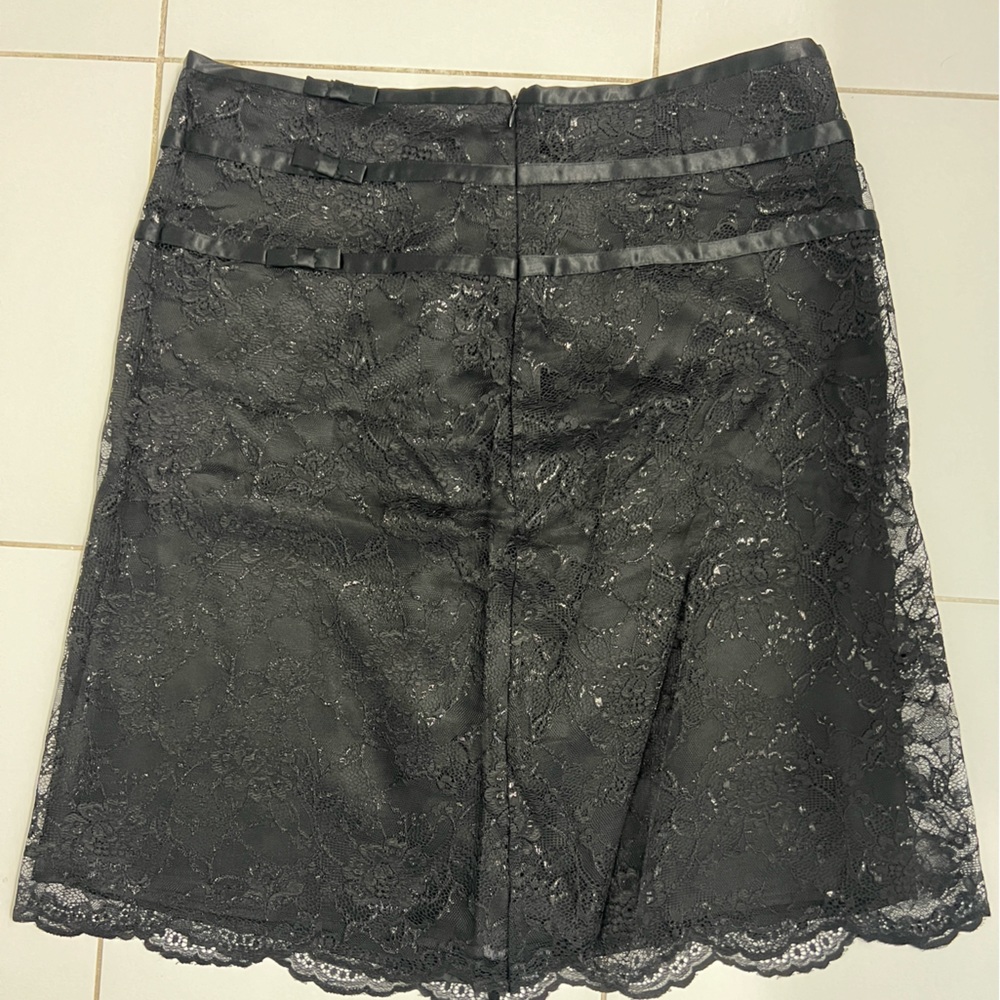 Black laced skirt size 12.